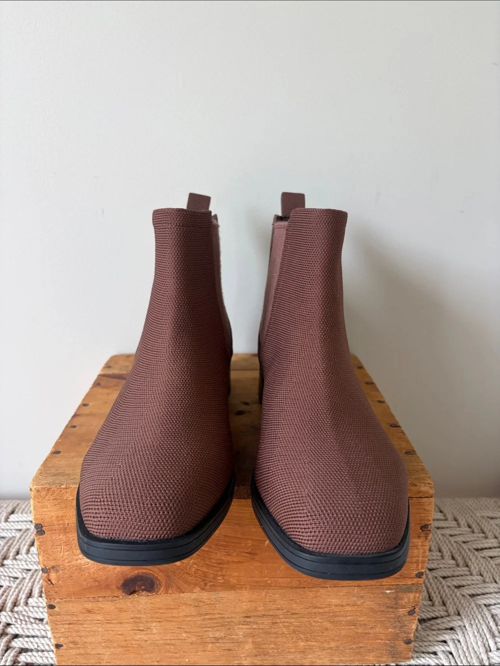 Vivaia Clara Square Toe  Slip-On Chelsea Boots